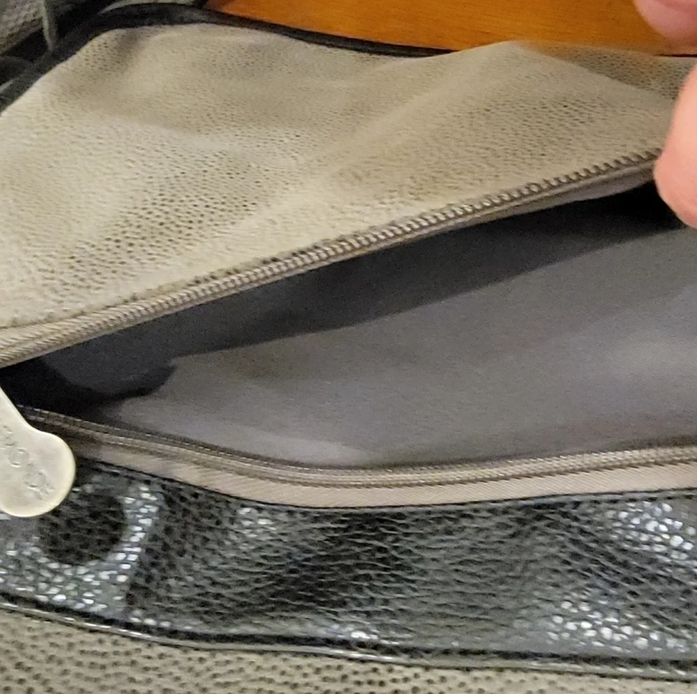 NEW Bellemonde Messenger Bag Gray Black Laptop bag Vegan